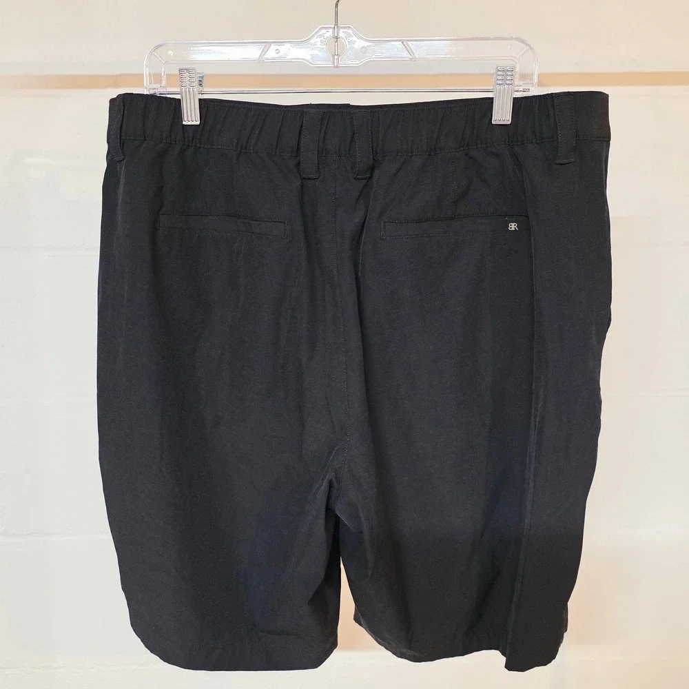 Banana Republic Mens Black Performance Shorts Size 38‎ Elastic Back Waist